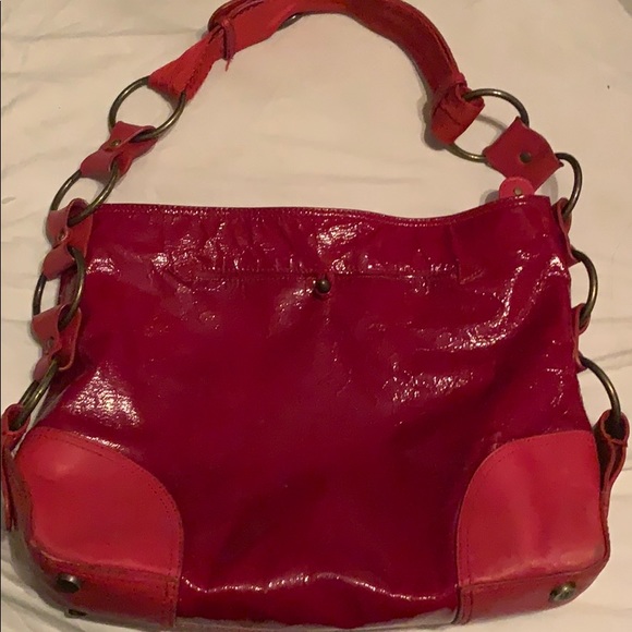 Donald J Pliner Red Purse - Picture 1 of 7